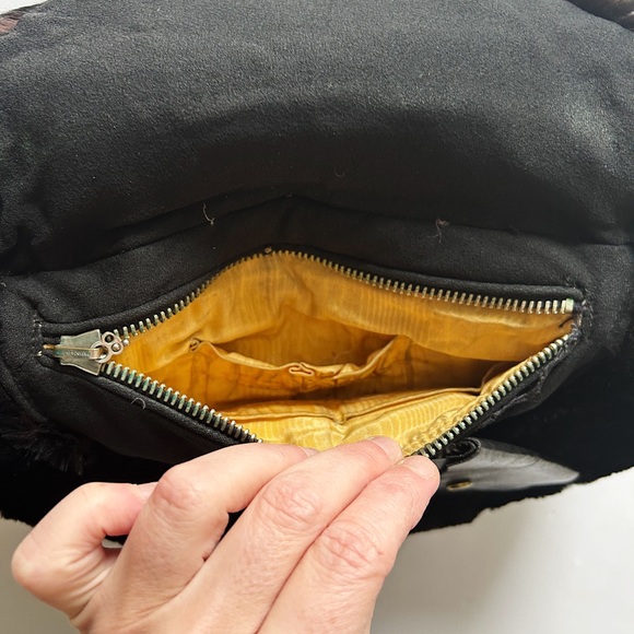 Vintage hand warmer, muff, fanny pack if you add a belt genuine fur - Picture 7 of 7